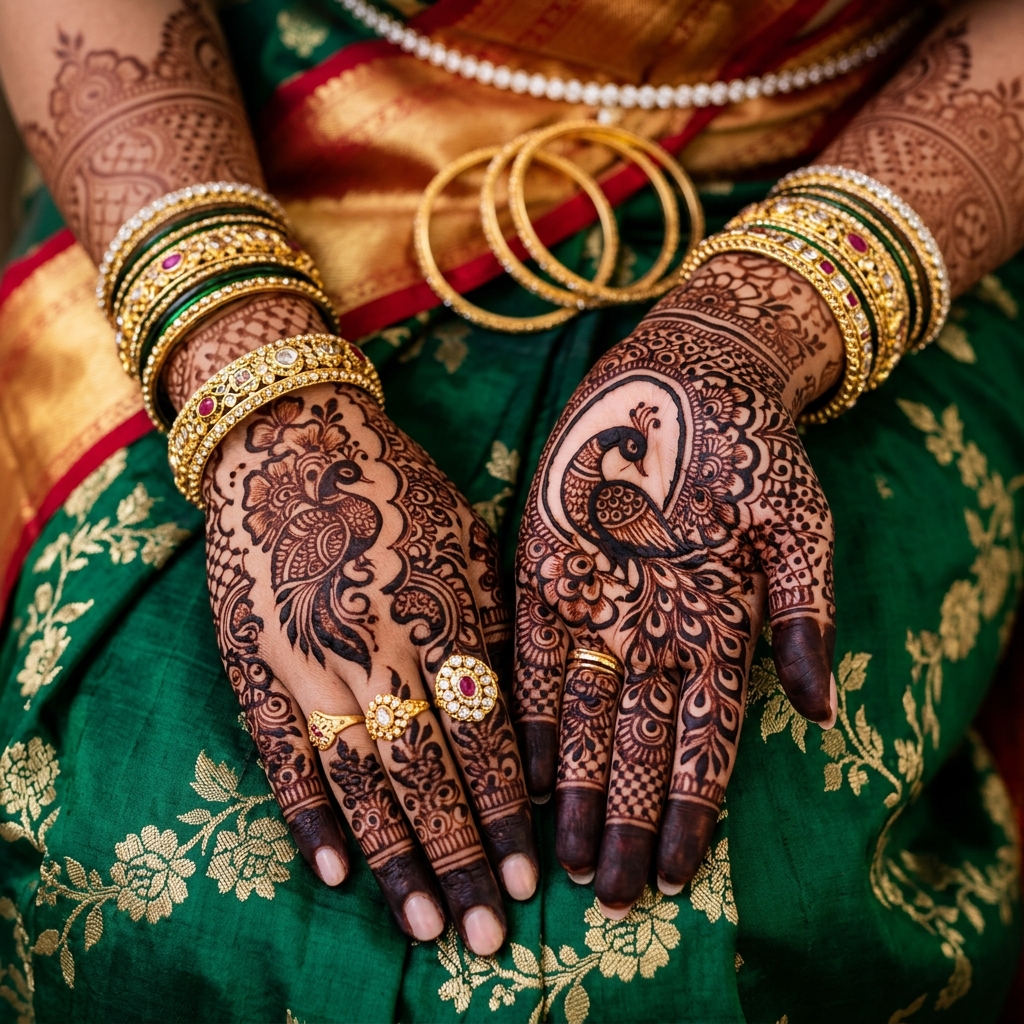 Intricate Peacock Palms
